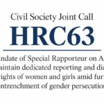 HRC63: Renew mandate of Special Rapporteur on Afghanistan, and maintain dedicated reporting and dialogues on rights of women and girls amid further entrenchment of gender persecution