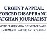 Urgent Appeal Under Special Procedures for Clarification of the Fate and Whereabouts of Sayed Qasim Hashemi and Hamed Ehsas — Serious Concerns of Enforced Disappearance in Pakistan
